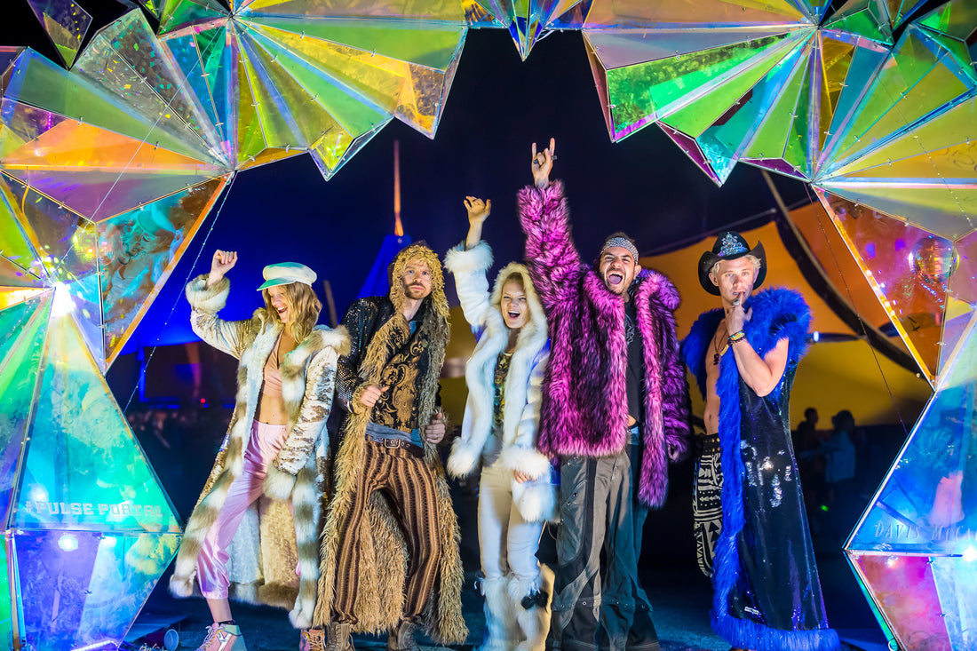 Boho Coats at Lightning in a Bottle Festival