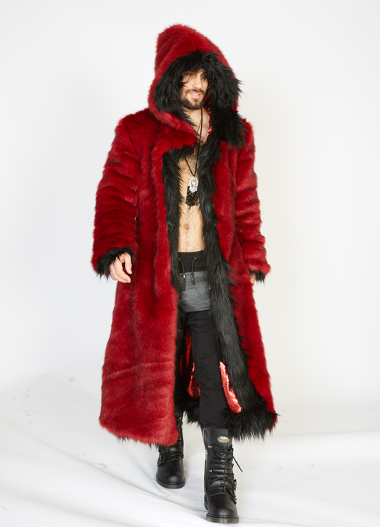 Red Dragon Festival fur jacket