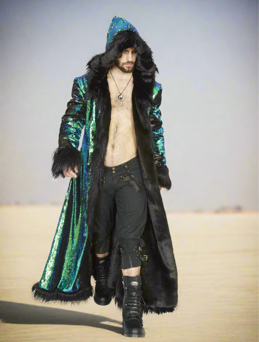 Master Dragon men festival fur coat