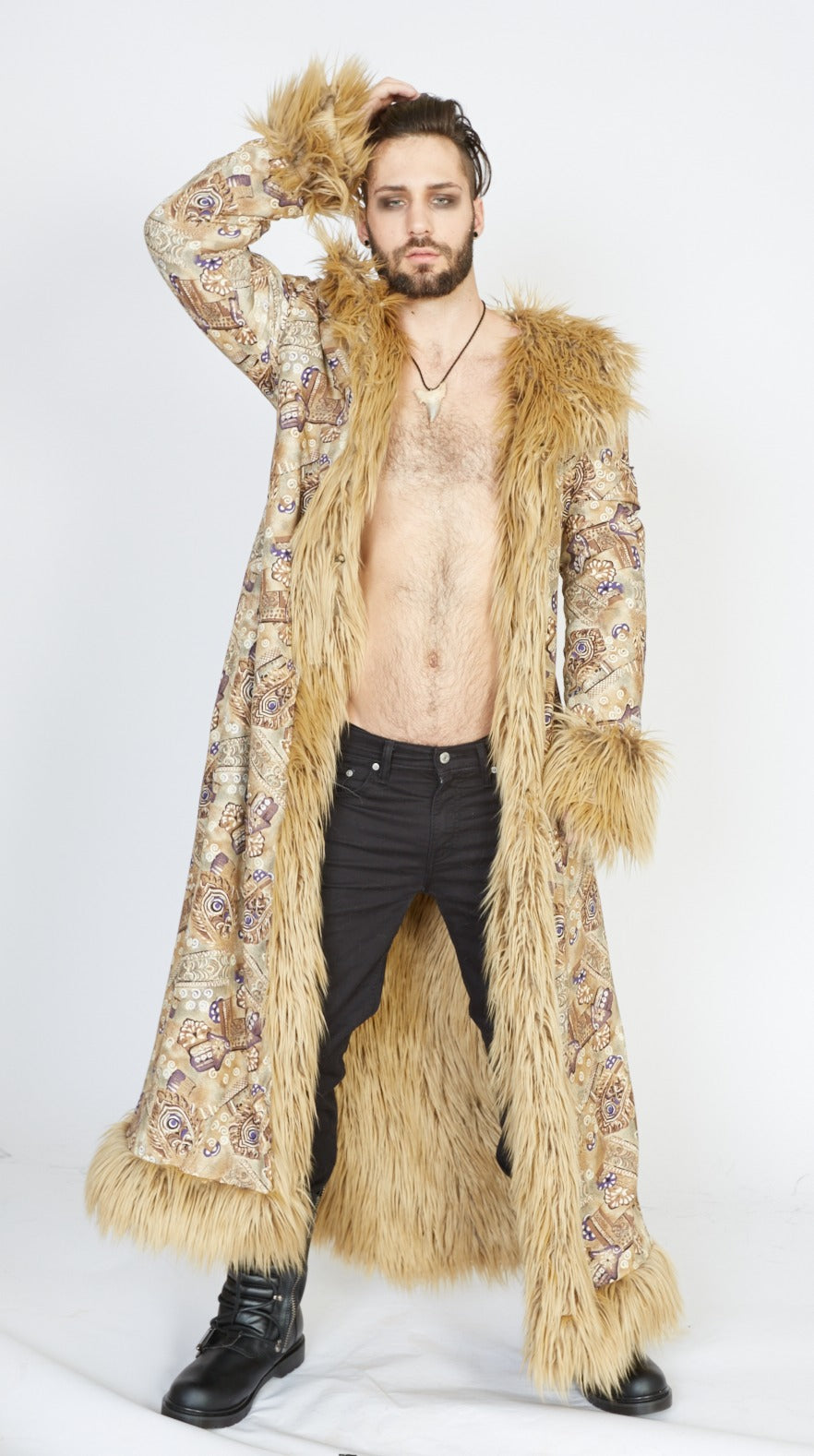 Desert Guardian faux fur coat