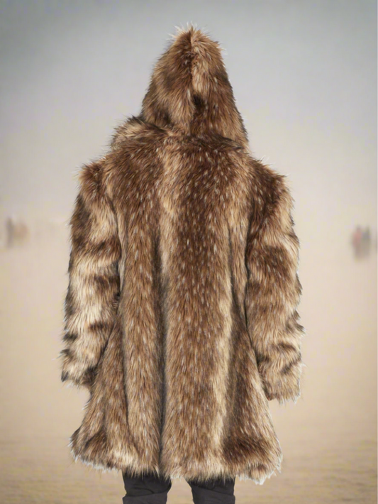 Sacred Geometry Fur Jacket