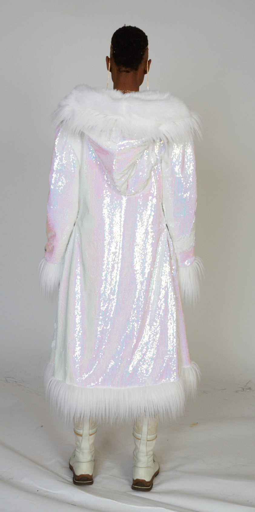 Pure Pearl faux fur coat