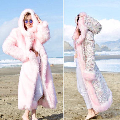 COTTON CANDY FAIRY Fur Coat | Burning Man | Playa Jacket | Mens Costume | Faux fur coat for men | Boho Coats