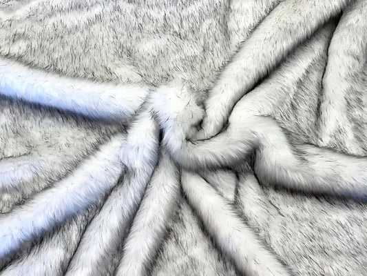 Arctic Wolf - Faux Fur Fabric - Boho Coats - Festival Fashion