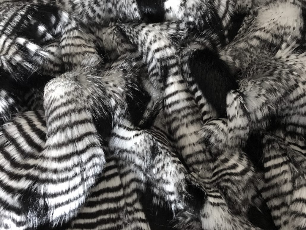 Falcon Black n White - Faux Fur for Custom Festival Coats
