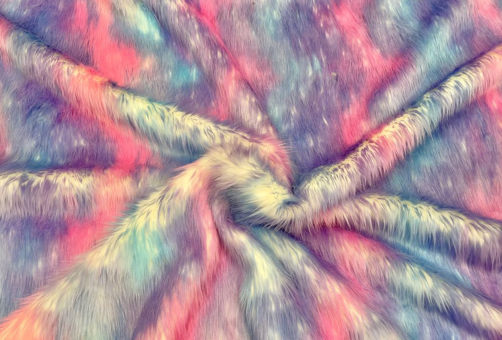 Purple Rainbow - Faux Fur for Custom Festival Coats