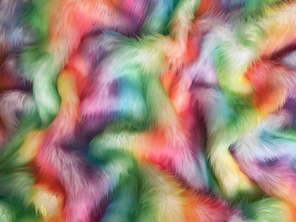Rainbow - Faux Fur for Custom Festival Coats