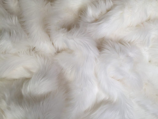 White - Faux Fur for Custom Festival Coats
