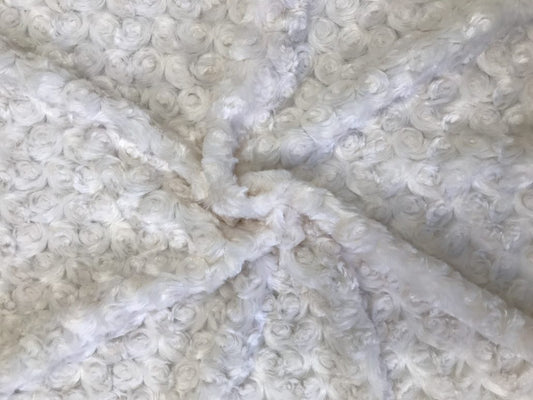 White Roses - Faux Fur for Custom Festival Coats