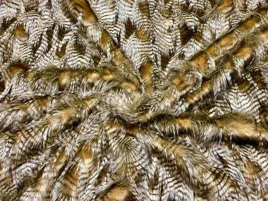 Brown Falcon - Faux Fur Fabric - Boho Coats - Festival Fashion
