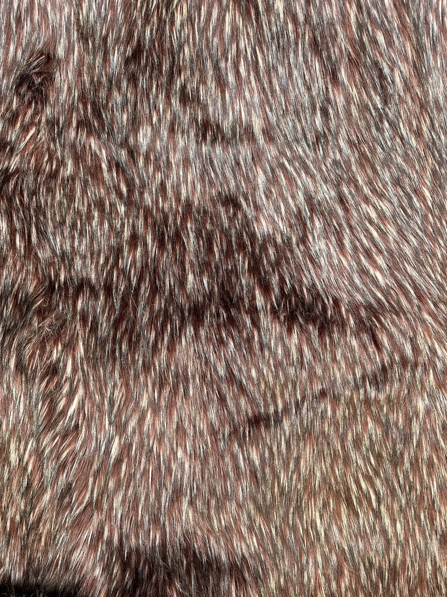 Burgundy - Faux Fur Fabric