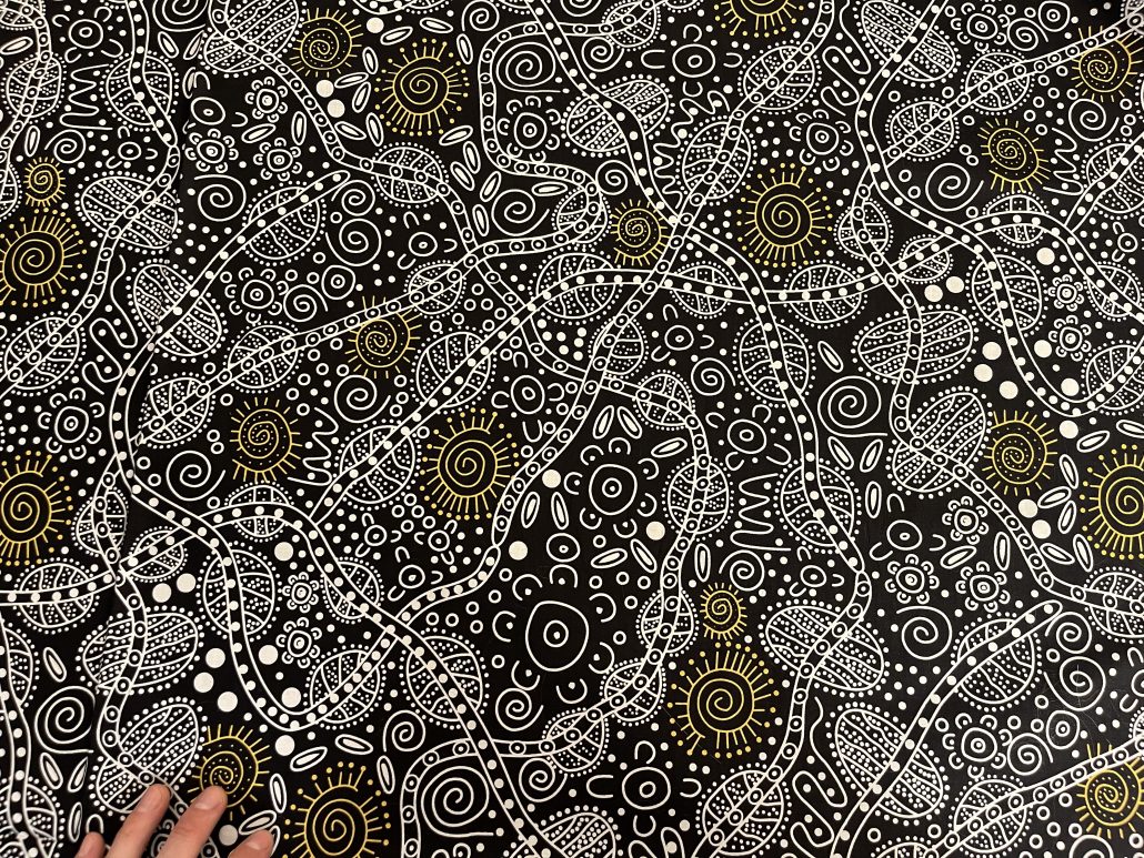 Celestial Bodies - BohoCoats Non-Stretchy Lining For Faux Fur Coats for Festivals