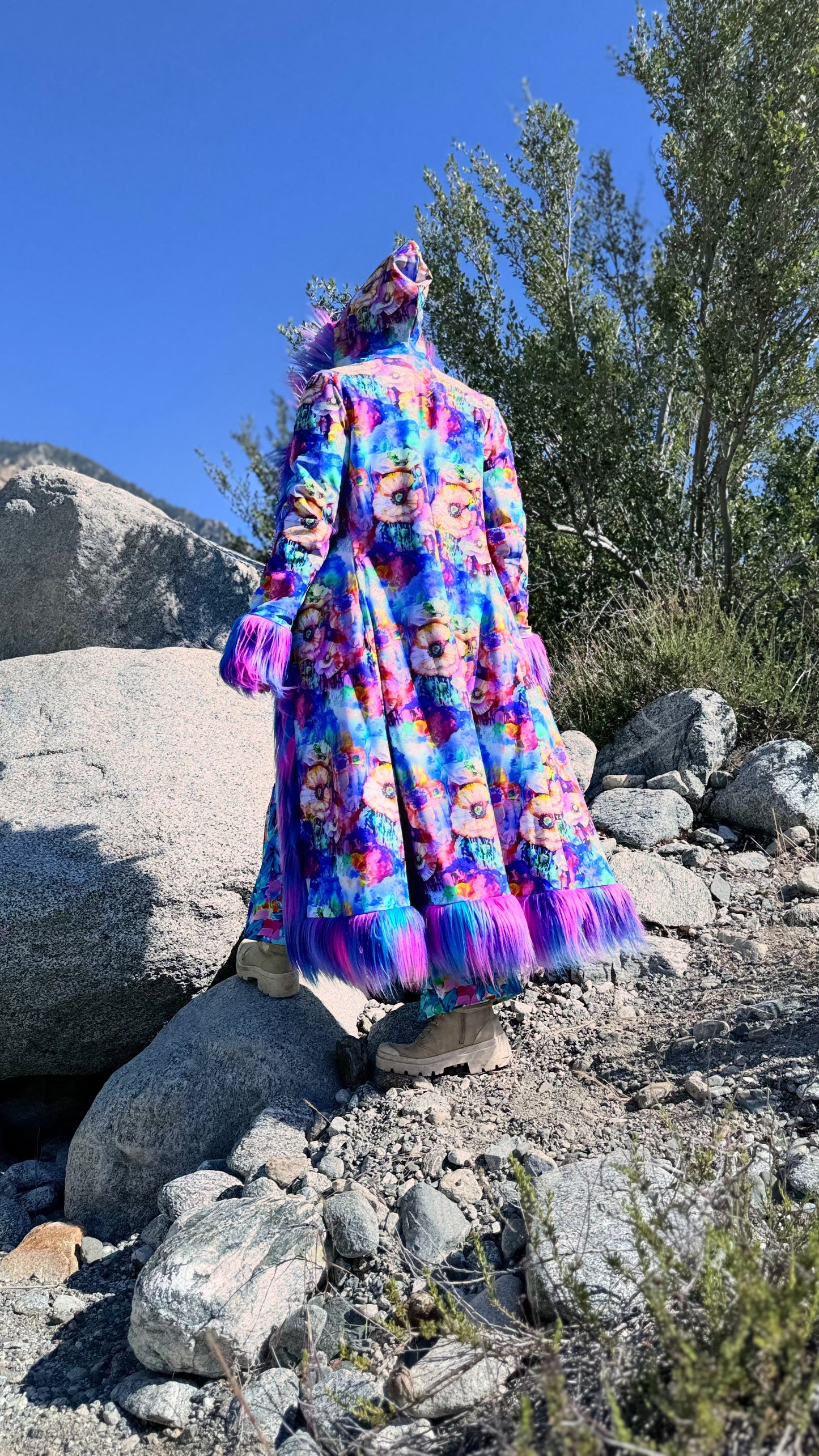 Electric Daisy Fur Coat