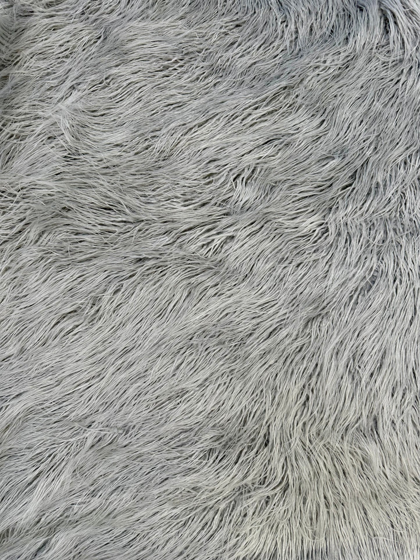Grey Lama - Faux Fur Fabric