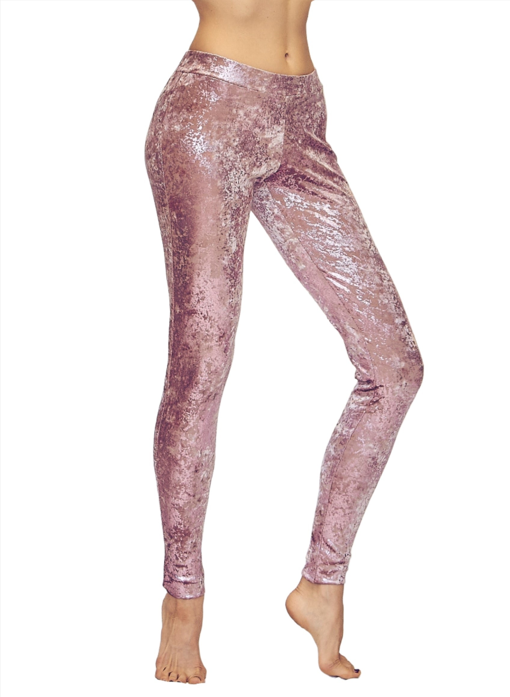 Holographic Velvet Leggings – Boho Coats