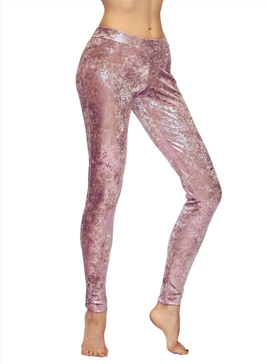 Leggings de terciopelo holográfico