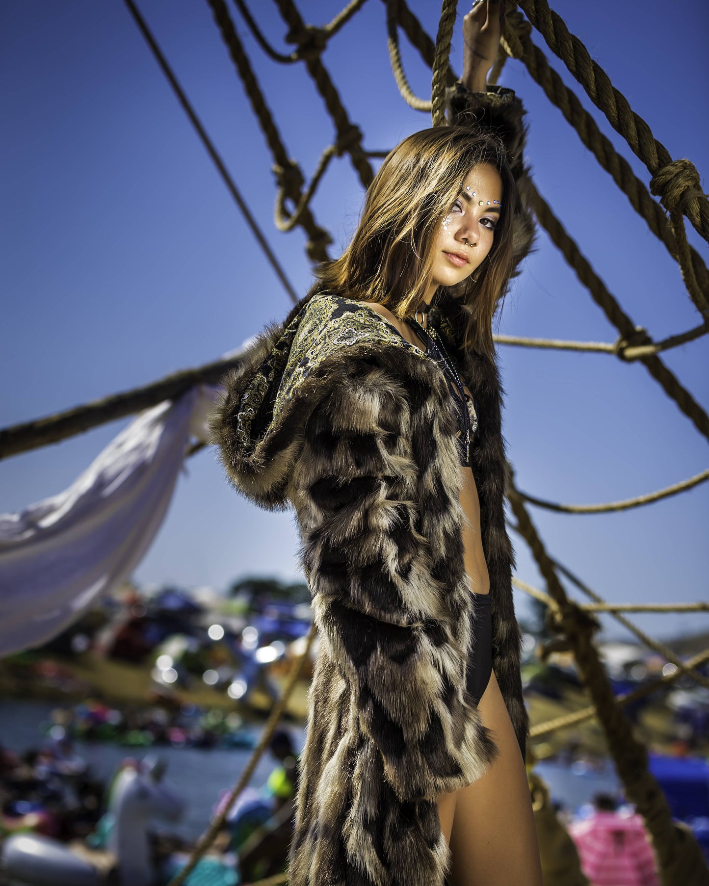 Black Diamond Burning Man outfit | Boho Coats