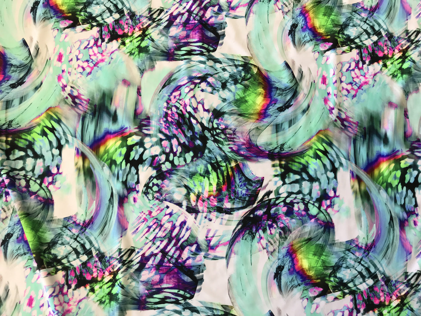 Rainbow Fur Coat