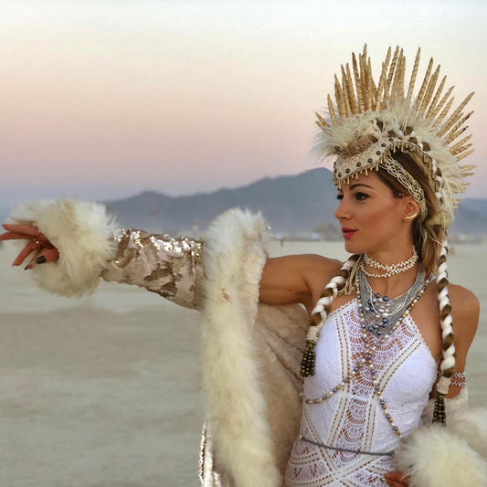 Cleopatra Burning man coat