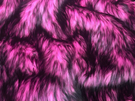 Pink Husky - Faux Fur Fabric - Boho Coats - Festival Fashion