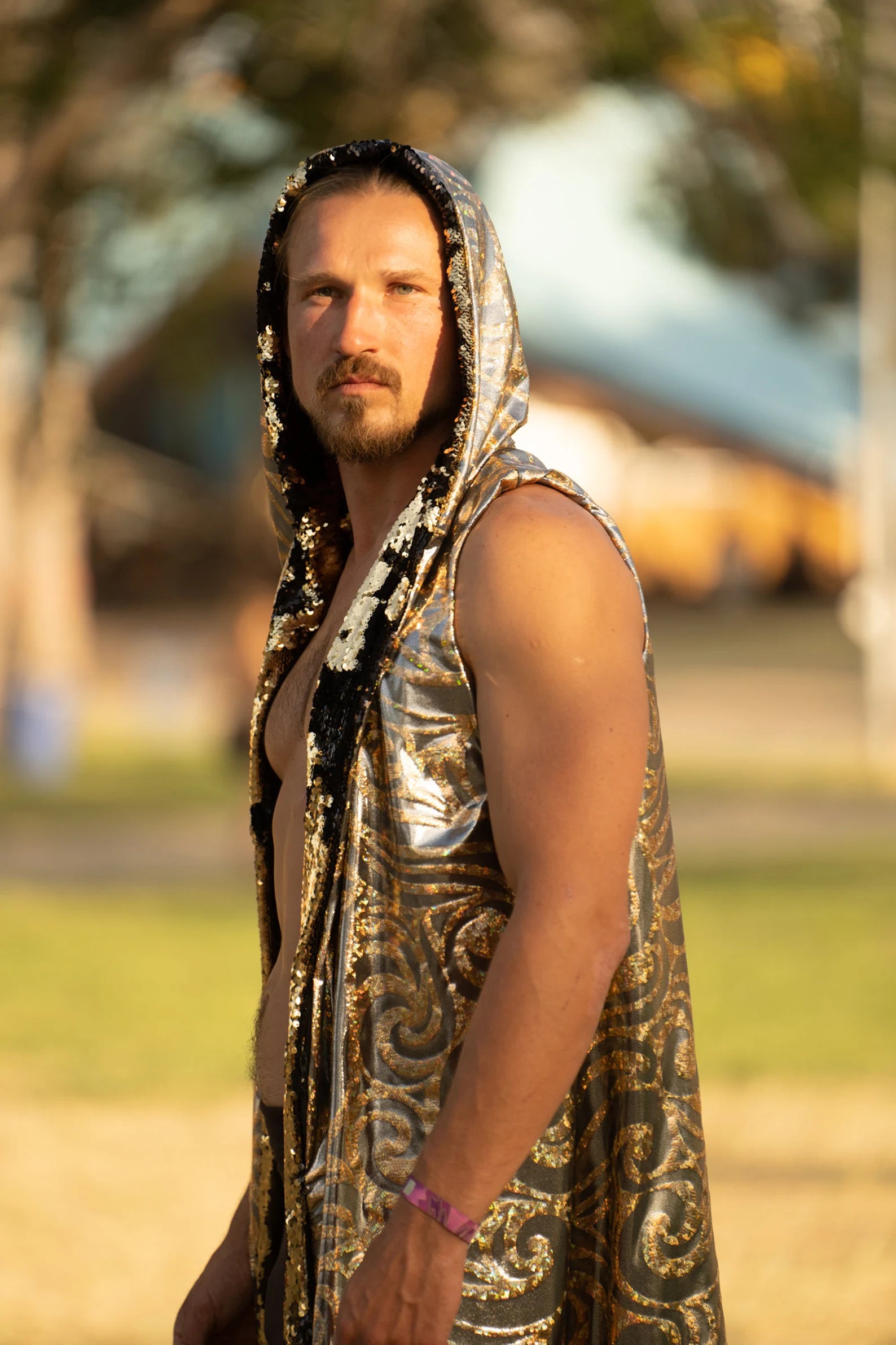 Golden Phoenix Kimono L