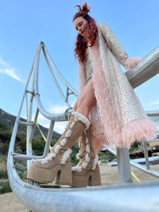 Rose-Gold Leopard Petticoat