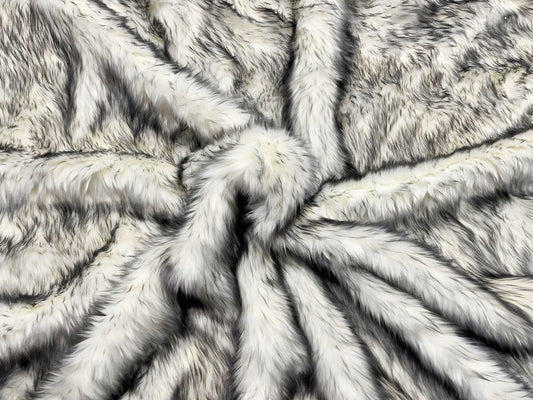 Siberian Husky - Faux Fur Fabric - Boho Coats - Festival Fashion