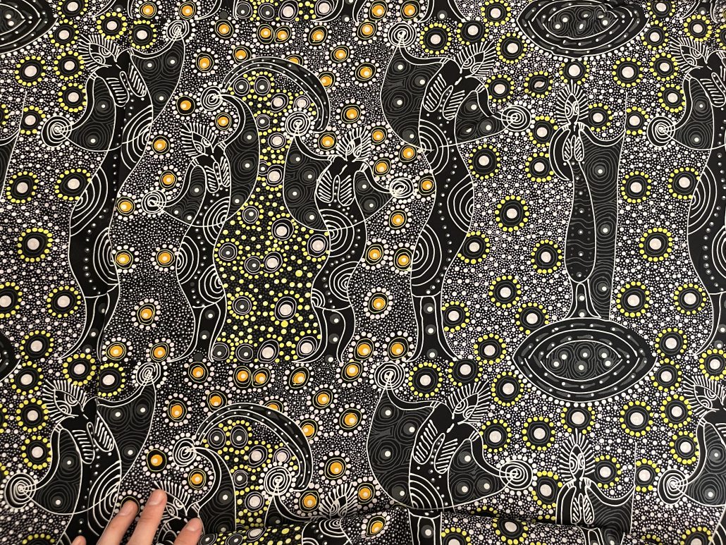Spirits-Black - BohoCoats Non-Stretchy Lining For Faux Fur Coats for Festivals