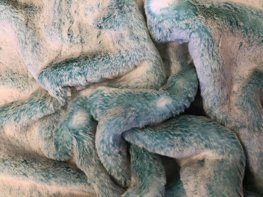 Turquoise - Faux Fur Fabric - Boho Coats - Festival Fashion