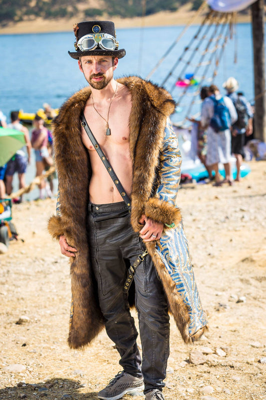Pirate Festival Fur Coat for men