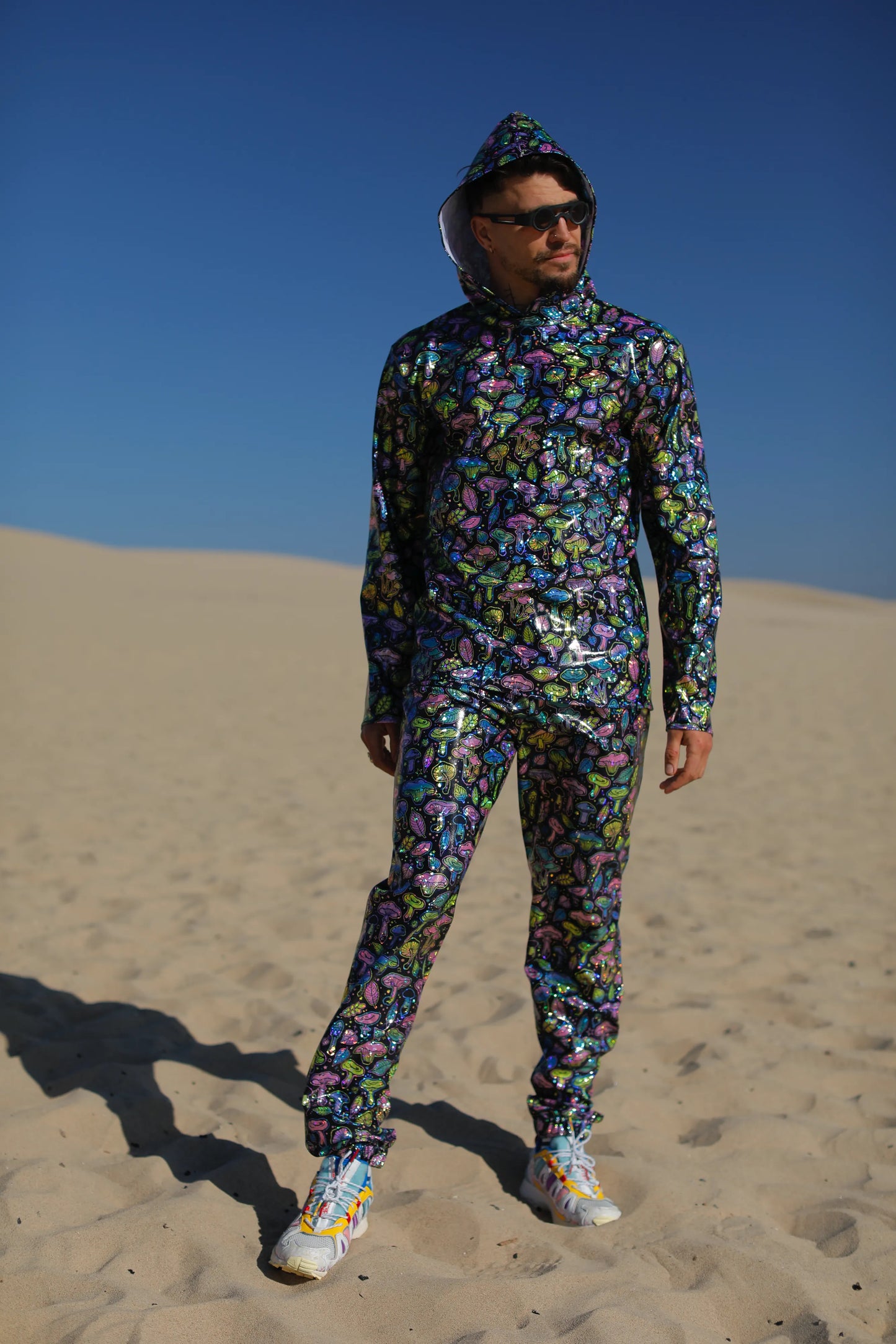 Neon Mushroom Tapered Pants