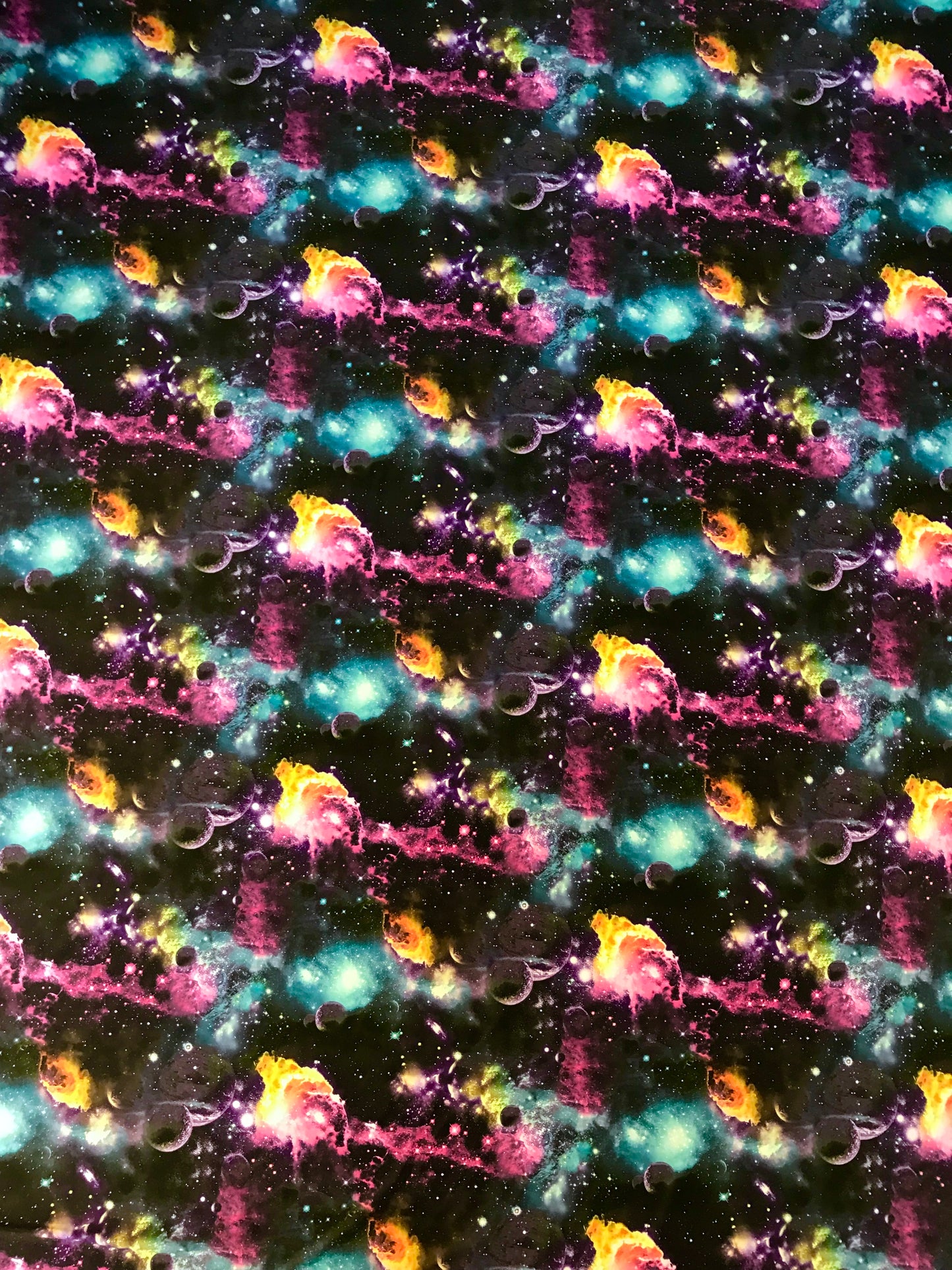 Purple Space - Stretchy Lining Fabric