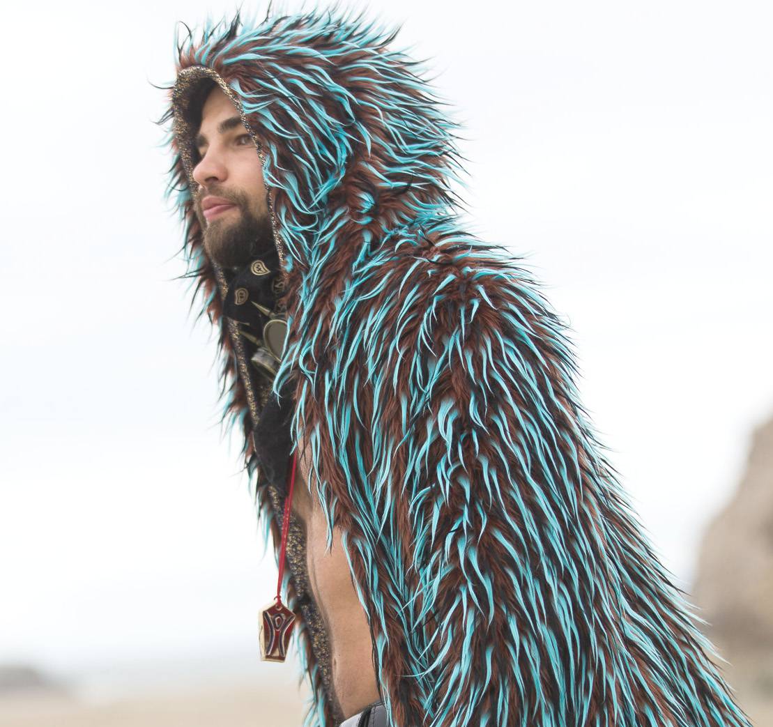 Gypsy Soul Burning Man Fur Coat | Boho Coats