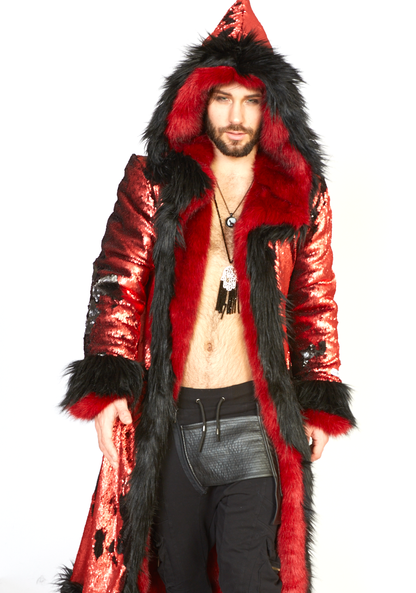 Red Dragon Festival fur jacket