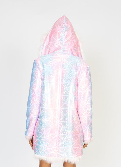 Cotton Candy faux fur coat