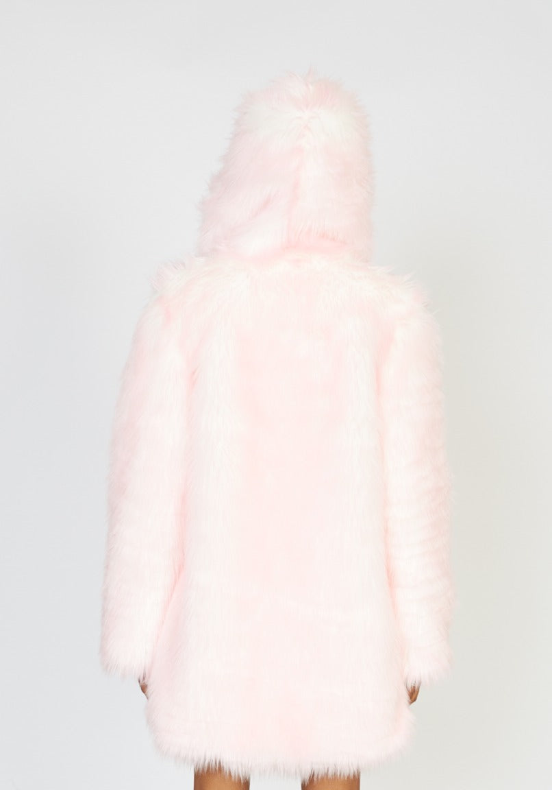 Cotton Candy faux fur coat