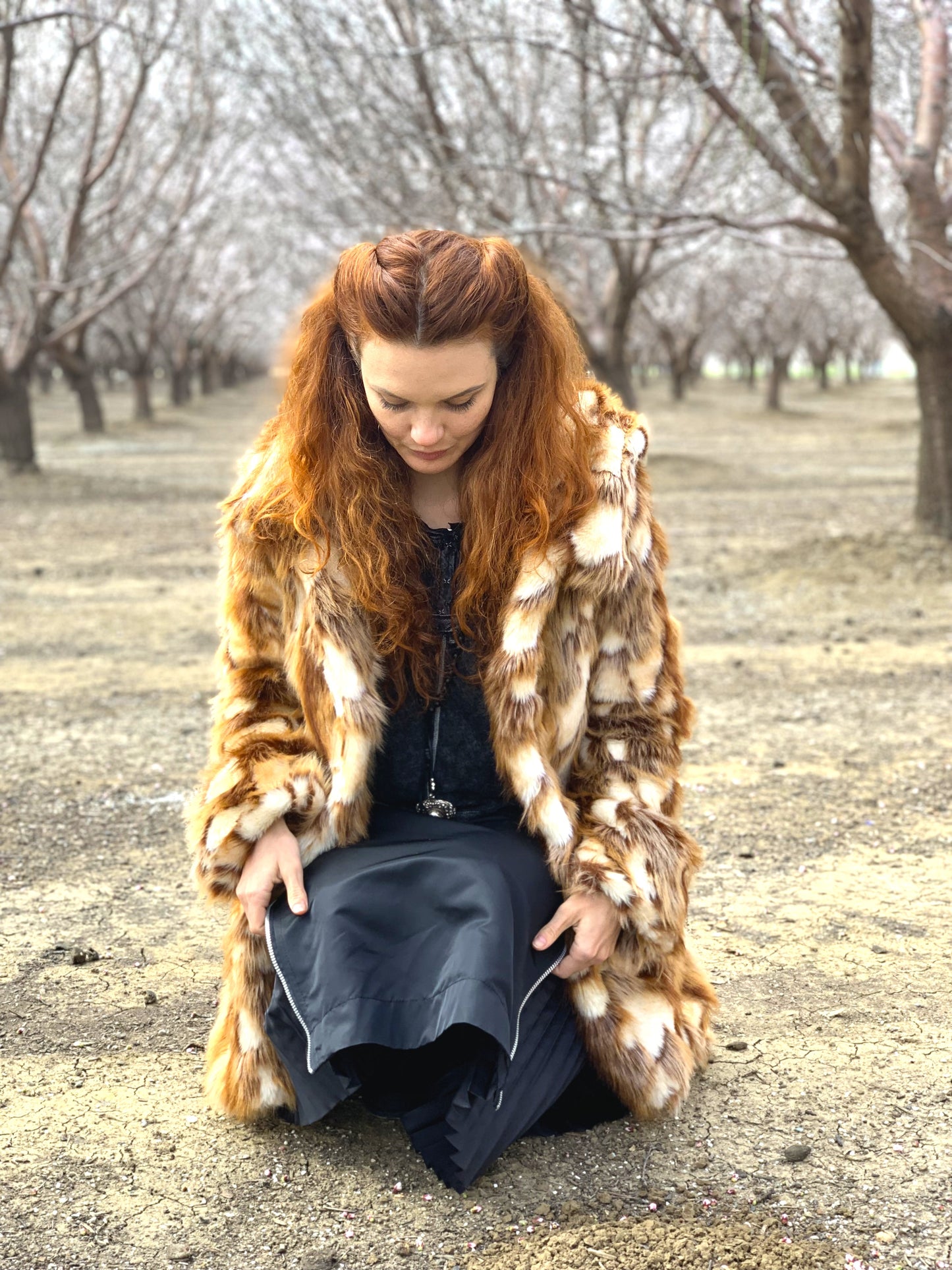 Brida faux fur coat | BOHO coats