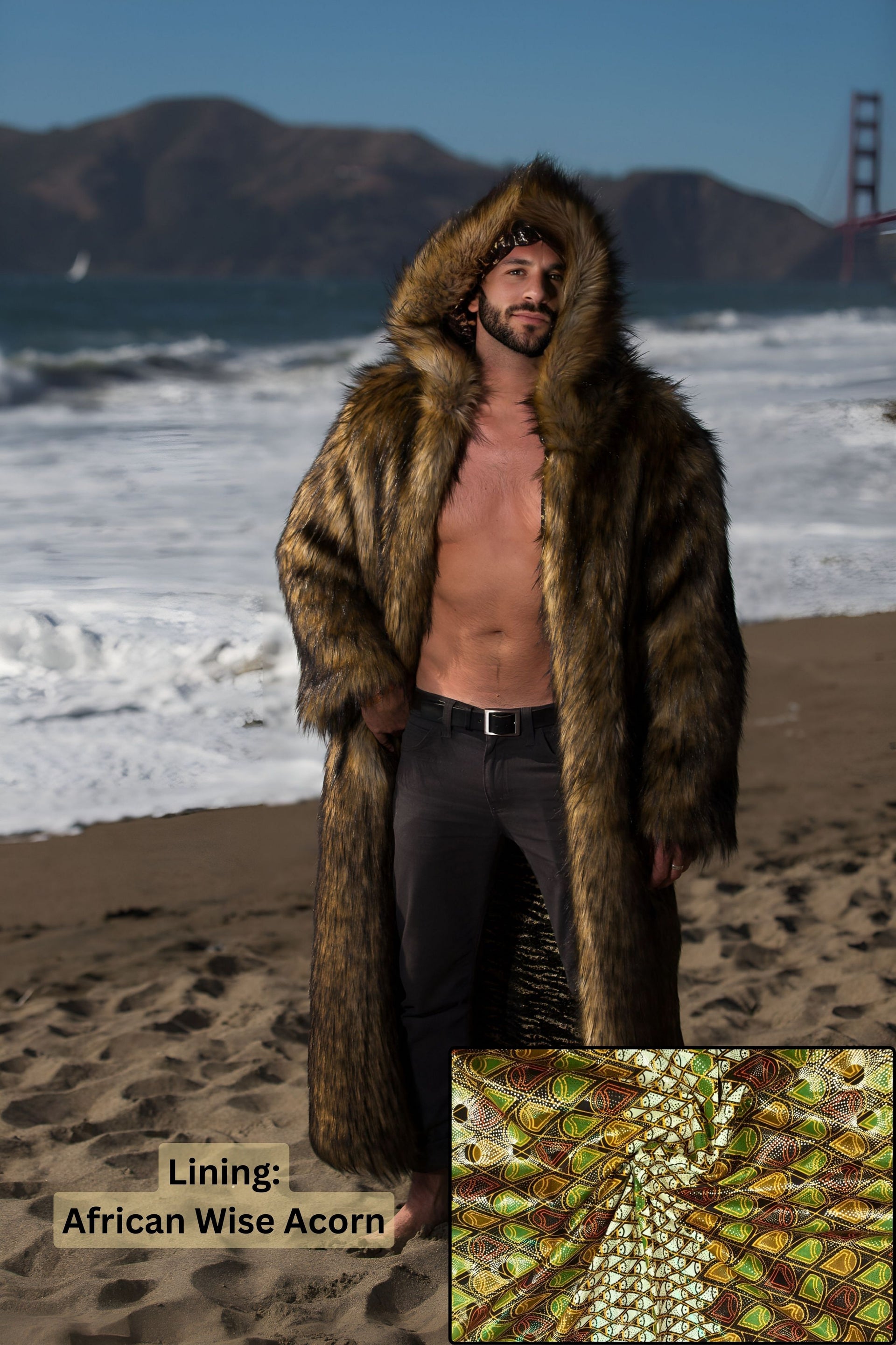 Big Bear Fur Coat African Wise Acorn XS