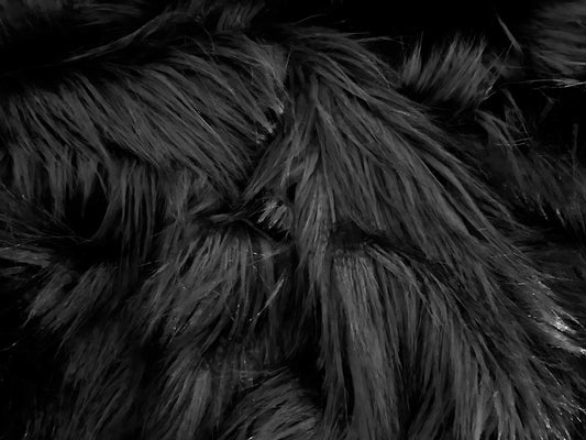 Black Raven - Faux Fur Fabric - Boho Coats - Festival Fashion
