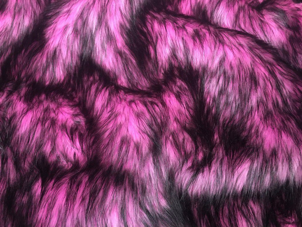 Pink Husky - Faux Fur for Custom Festival Coats