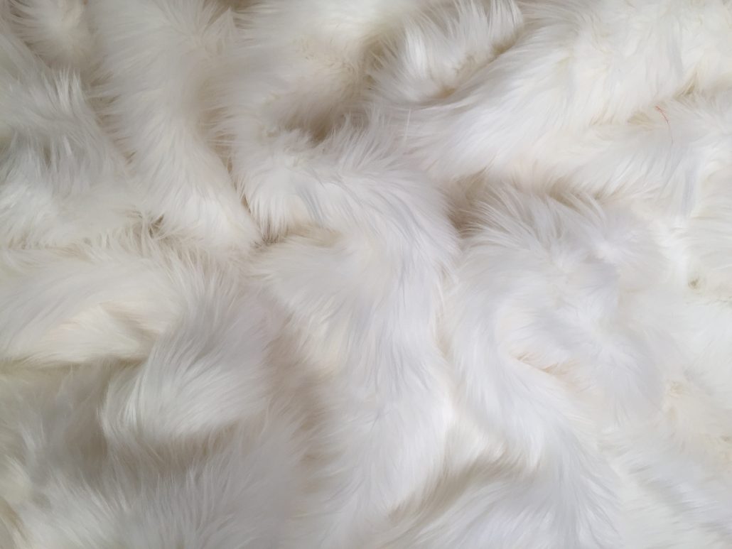 White - Faux Fur for Custom Festival Coats