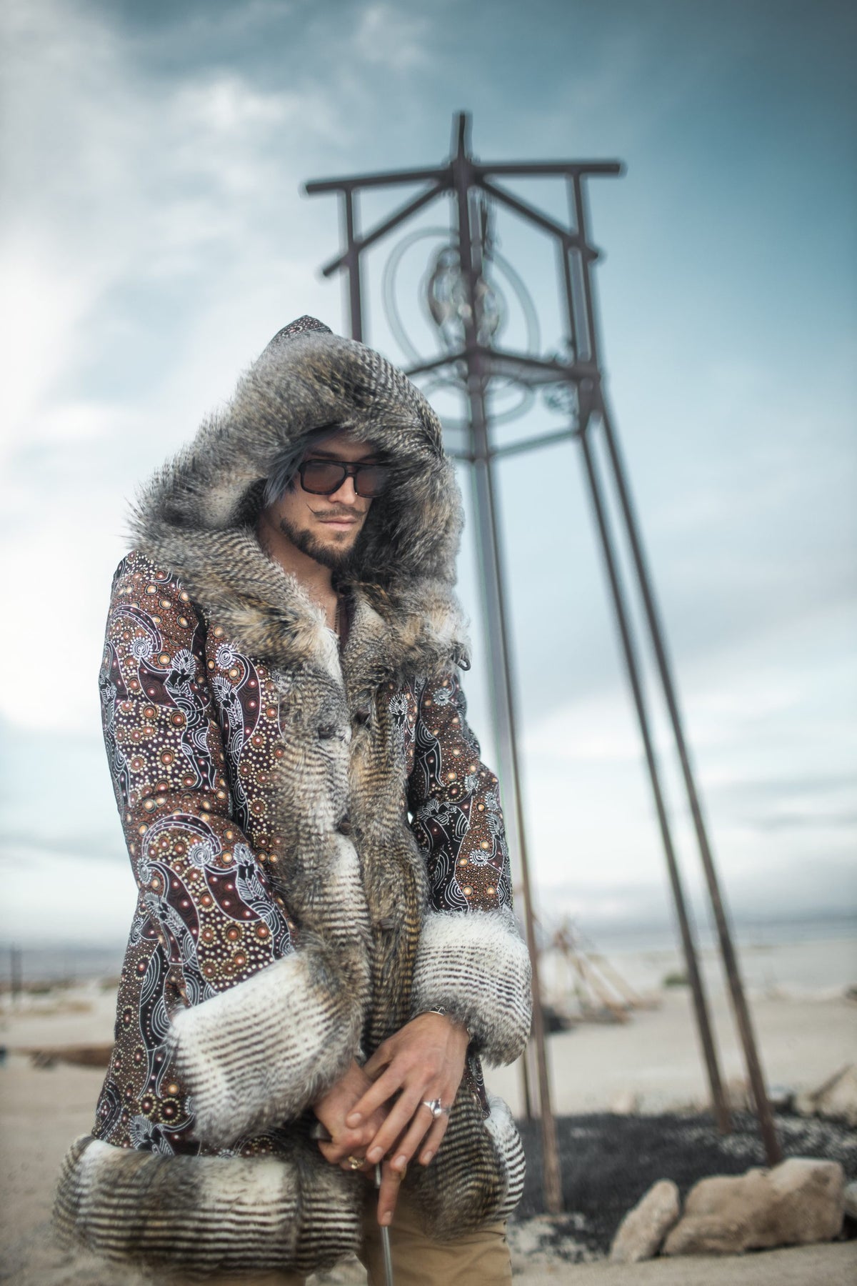 Master of Spirits - Faux Fur Coat for Festivals – Boho Coats