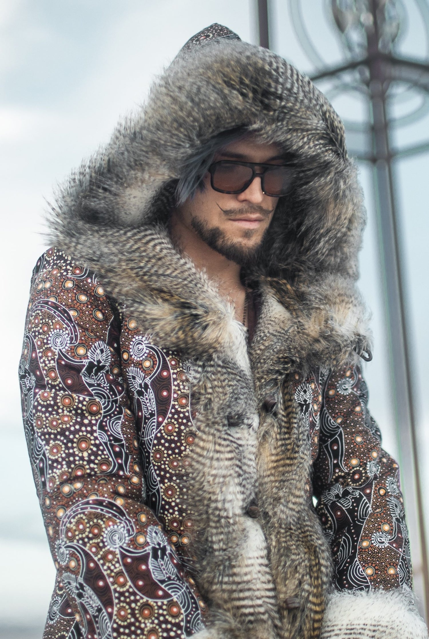 Master Of Spirits mens fur coat