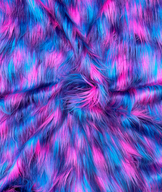 Electric Daisy - Faux Fur Fabric