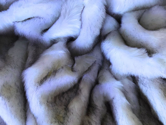 Grey Frost - Faux Fur Fabric - Boho Coats - Festival Fashion