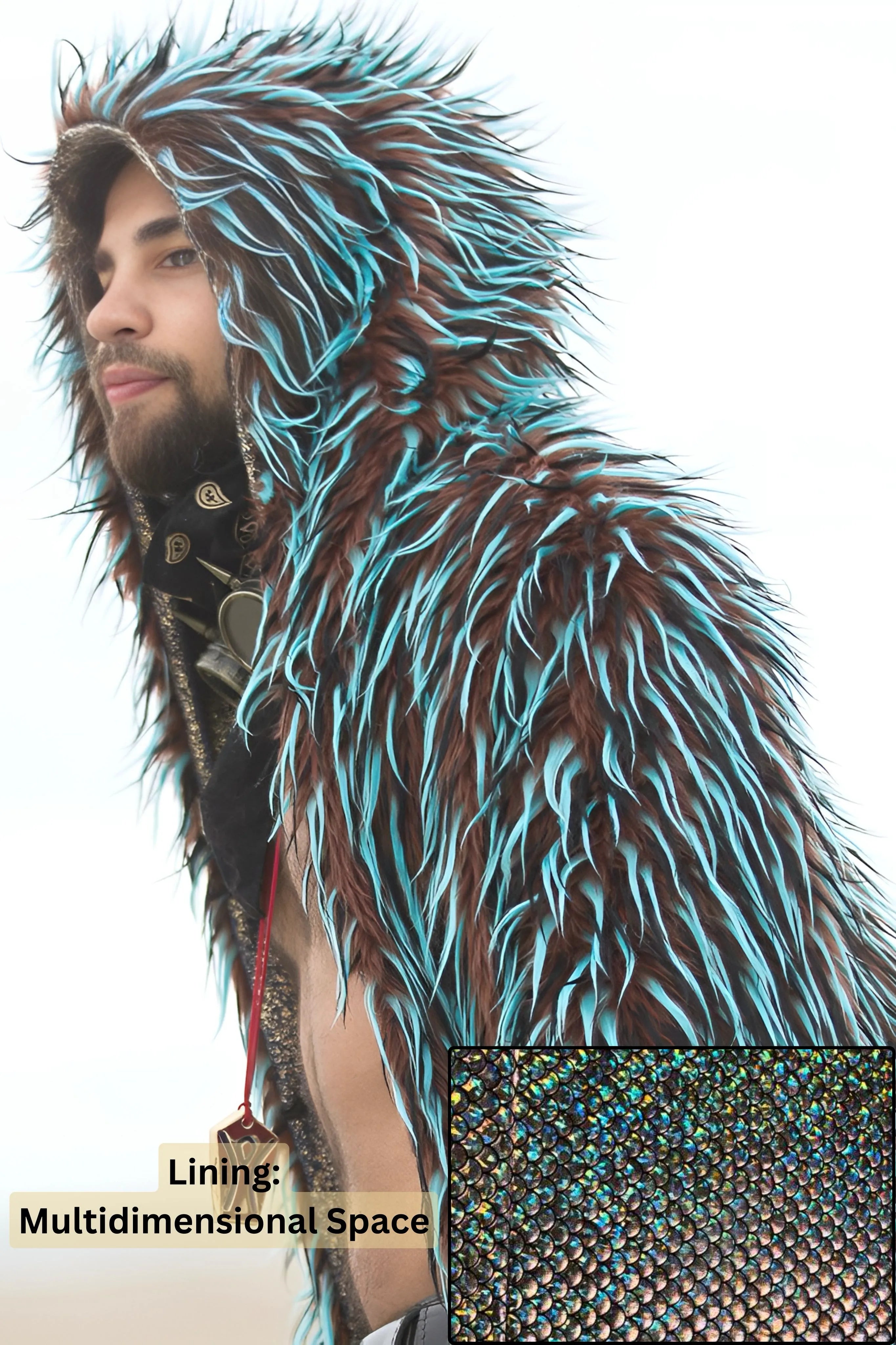 CUSTOM CULTURE coated fur jacket 平成 y2k