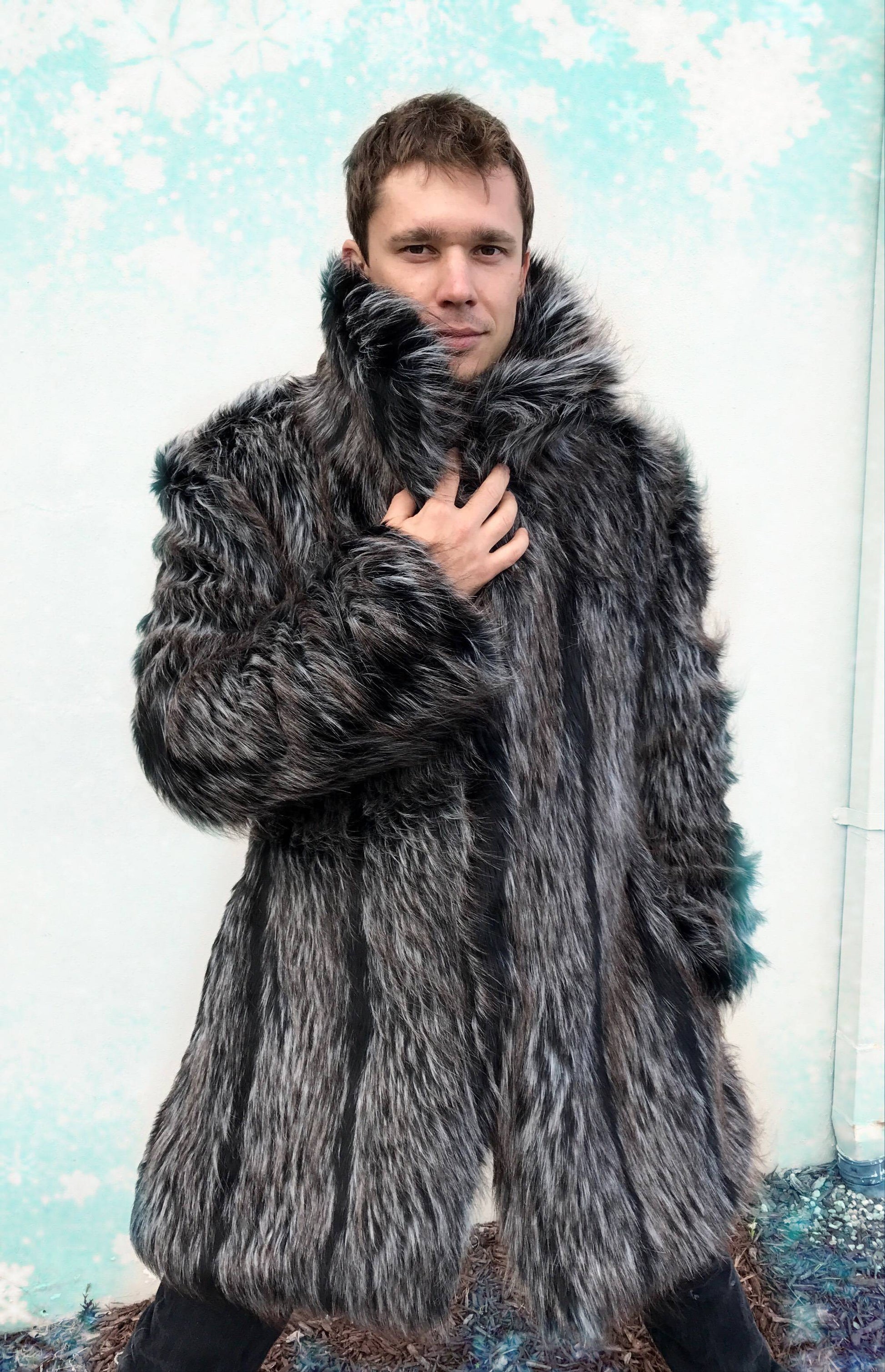 Zeus fur coat men | Boho Coats