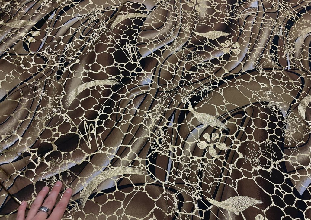Photo of Stretchy Lining Fabric for Custom Festival Coats - Mama Africa