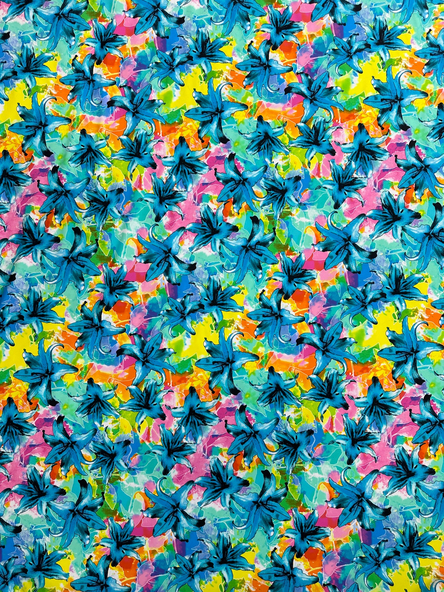 Electric Daisy - Stretchy Lining Fabric