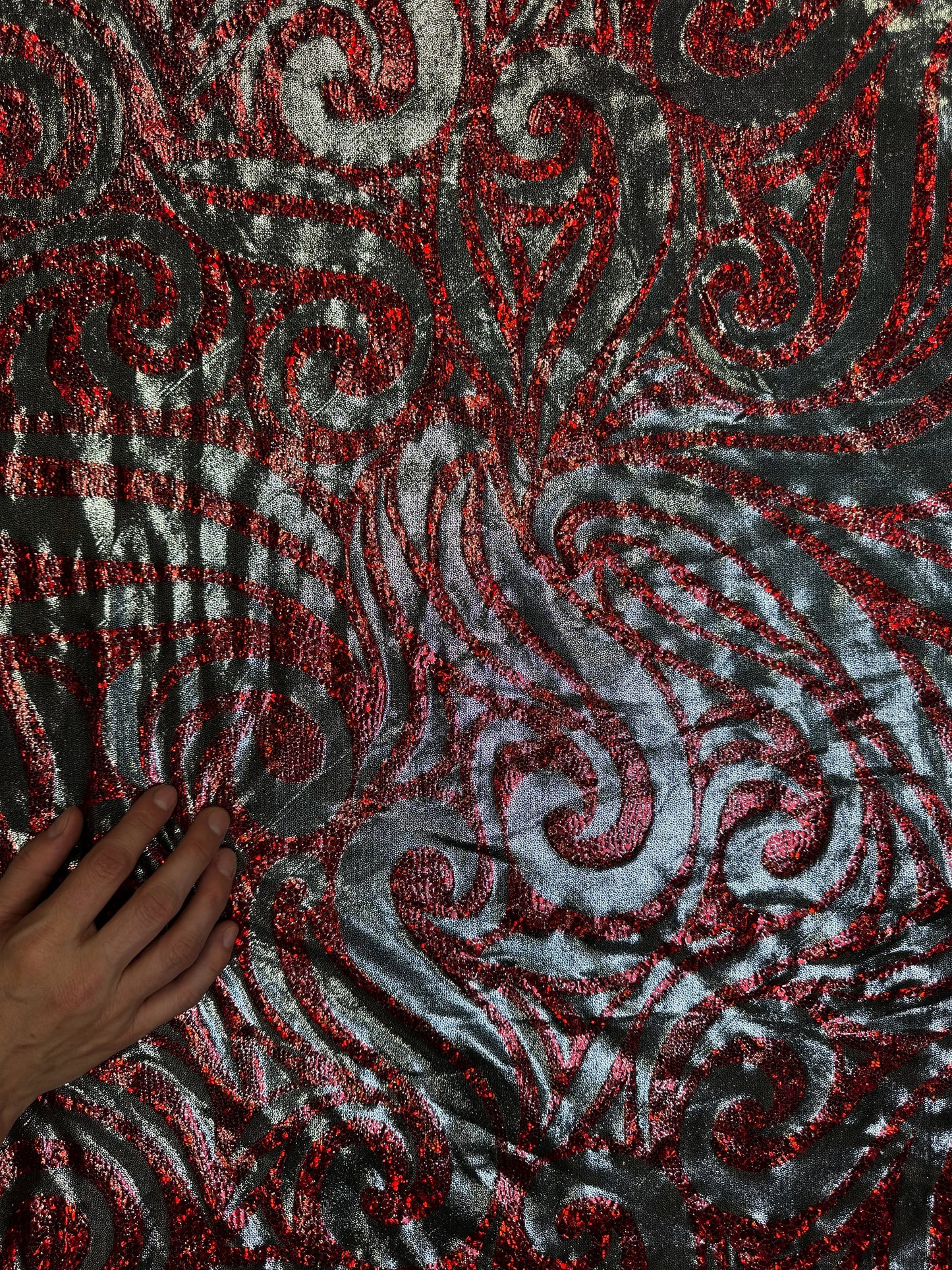 Royal Red - Stretchy Lining Fabric